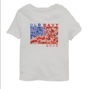 2/$12 💥♻ Old Navy Unisex Edward Granger Project White T-Shirt | 6-12m | 1121